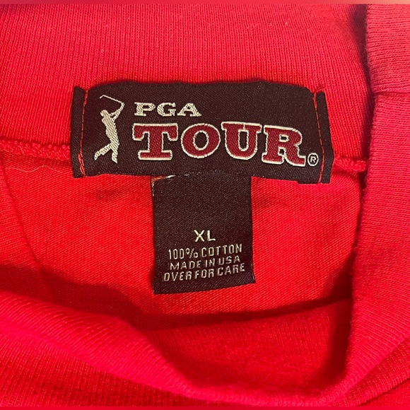 Vintage PGA Tour pullover mock neck size XL red - Picture 3 of 6
